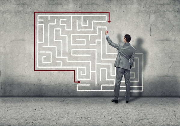 Businessman Finding solution!