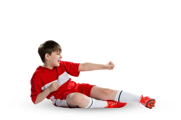 Jovem jogador de futebol — Fotografia de Stock