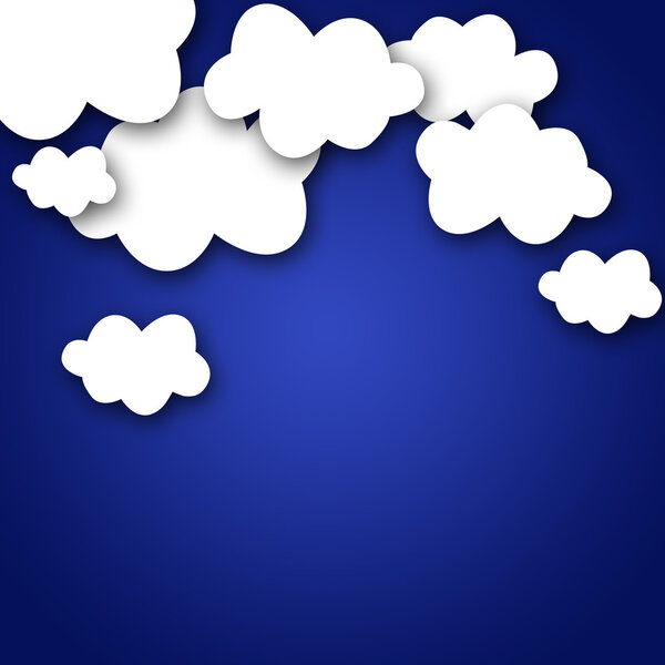Weather cartoon clouds