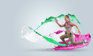 Enerjik genç dansçı