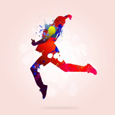 soyut siluet Dancer