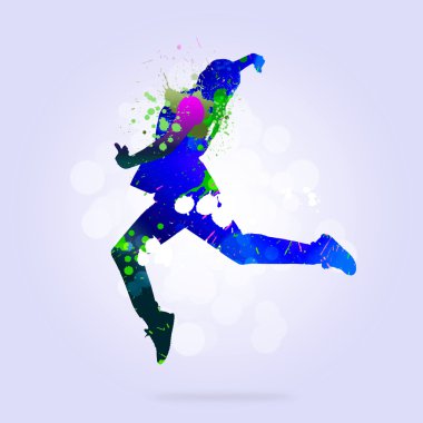 soyut siluet Dancer