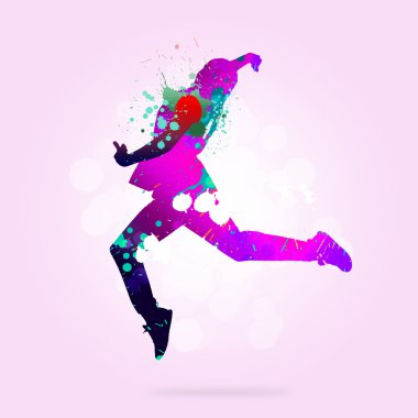 soyut siluet Dancer