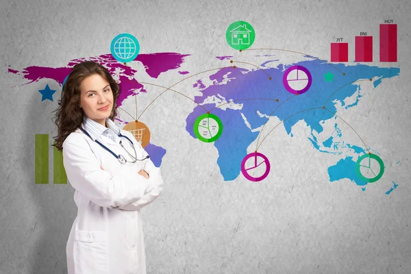 Medicine on a global scale — Stock Photo, Image