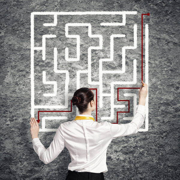 Businesswoman Finding solution!