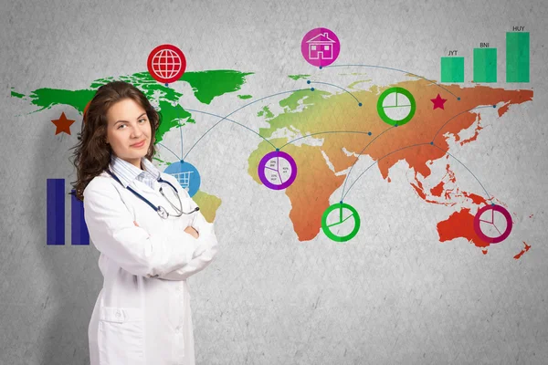 Medicine on a global scale — Stock Photo, Image