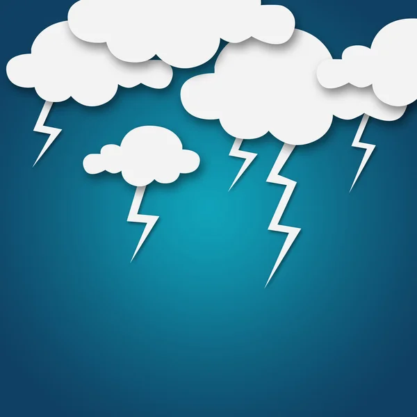 Wetter Cartoon Wolken — Stockfoto