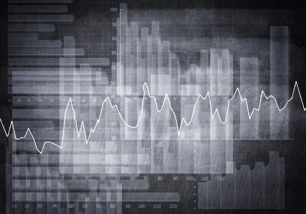 Contexto financiero con diagramas — Foto de Stock