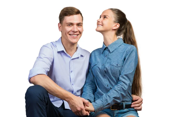 Jeune couple heureux — Photo