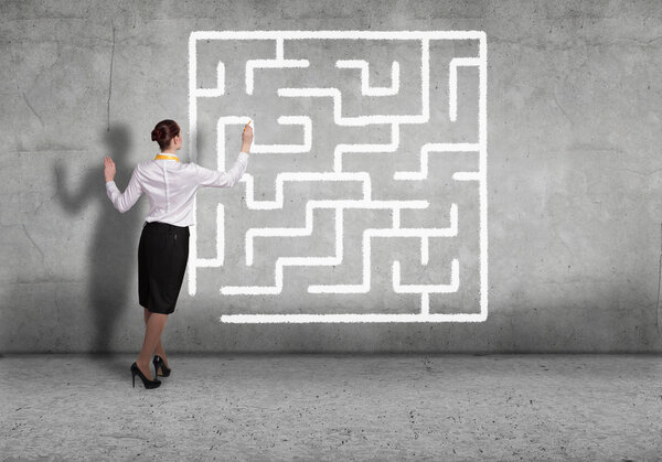 Businesswoman Finding solution!