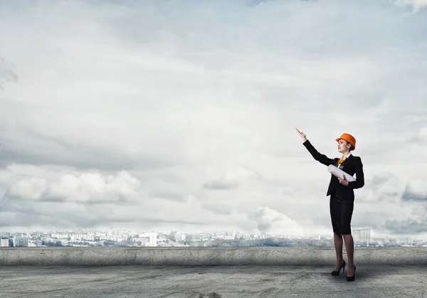 Young  Female engineer — Stock Photo, Image