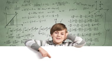 Reklam afişi çocukla