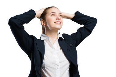 İşkadını kollarını başının arkasında