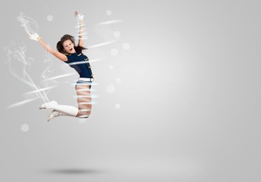 Amigo kız yüksek atlama