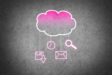 Bilgi işlem bulut iş ikonları/simgeleri