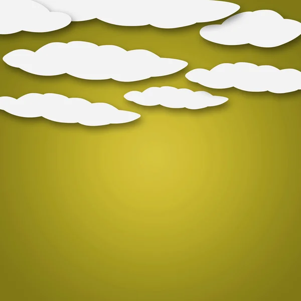 Tempo nuvens dos desenhos animados — Fotografia de Stock