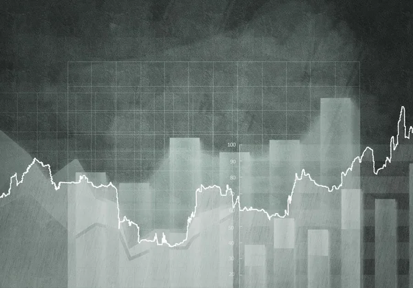 Pénzügyi háttér-diagramok használata — Stock Fotó