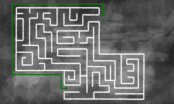 Schema concettuale del labirinto — Foto Stock