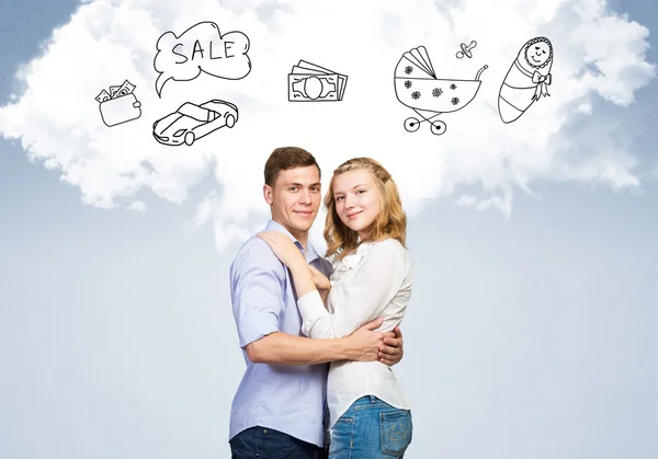 Young happy couple — Stock Photo, Image