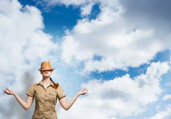 Mooie tiener meisje in casual — Stockfoto