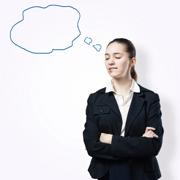 Young beautiful businesswoman — Stock Photo, Image