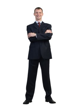 Kendine güvenen genç işadamı