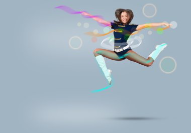 genç güzel gülümseyen amigo kız