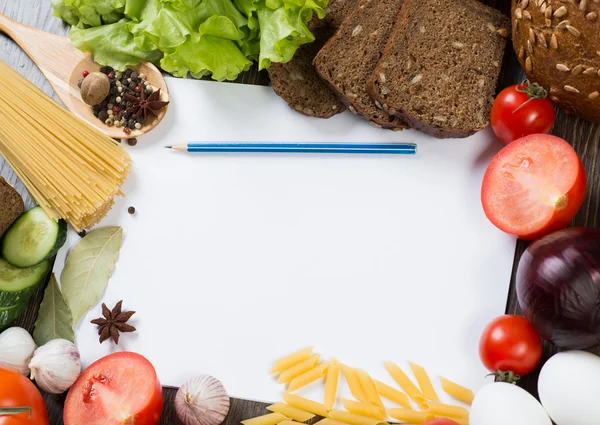 Conjunto de verduras y especias — Foto de Stock