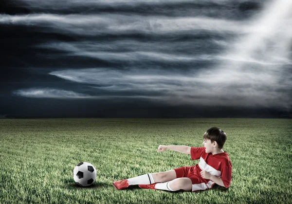 Ung fotbollsmästare — Stockfoto