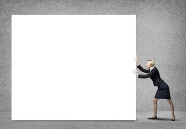 beyaz boş iterek işkadını