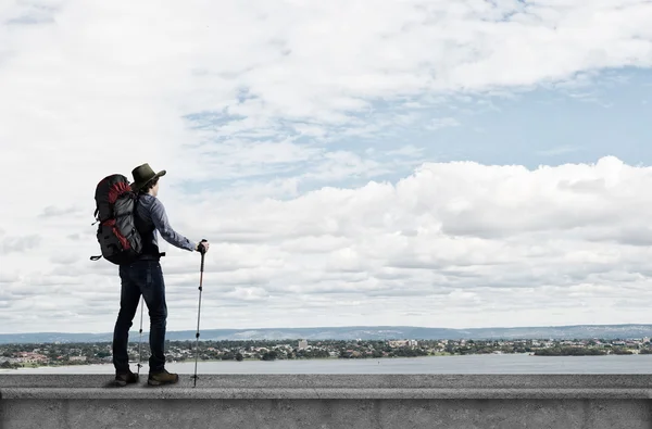 Caminhante jovem — Fotografia de Stock