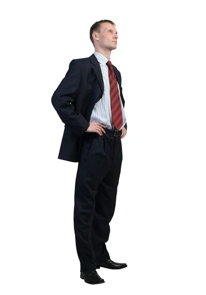 Jonge vertrouwen zakenman geïsoleerd — Stockfoto