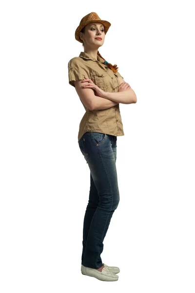 Dziewczyna ładna nastolatka w koszuli Zdjęcia — Zdjęcie stockowe