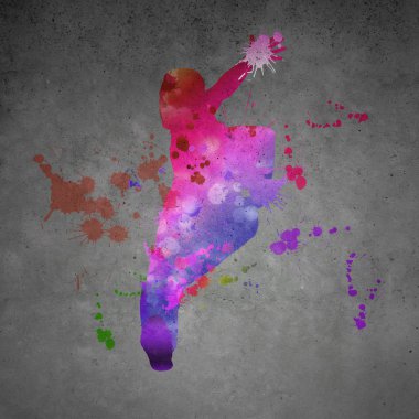 renk siluet Dancer