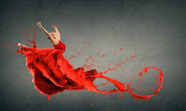 Tutkulu kadın dansçı