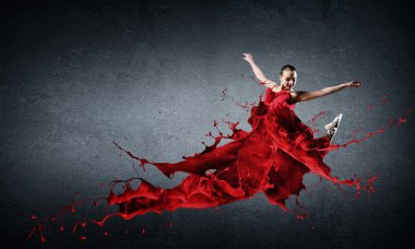 Tutkulu kadın dansçı