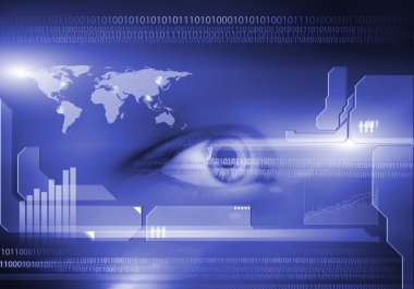 Dijital ikili üzerinde insan gözü