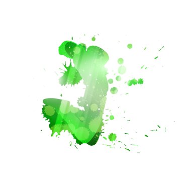 renkli siluet Dancer