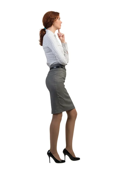 Thoughtful young businesswoman — Stock Photo, Image