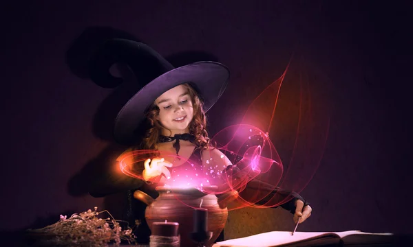 Little Halloween witch — Stock Photo, Image