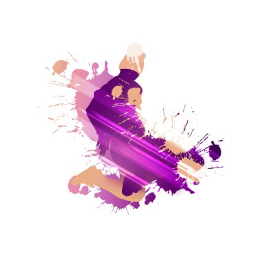 renkli siluet Dancer