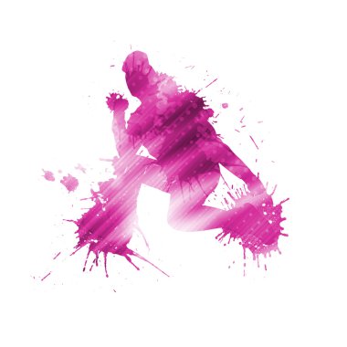 renkli siluet Dancer