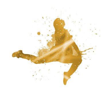 renkli siluet Dancer