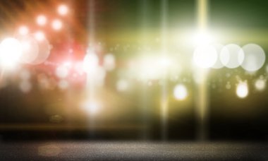 Arka plan bulanık sahne ışıkları ile