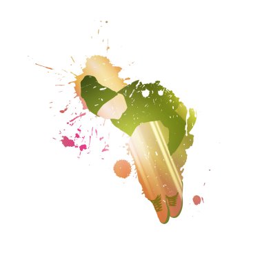 renkli siluet Dancer