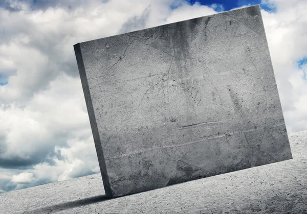 Parede em branco de concreto — Fotografia de Stock