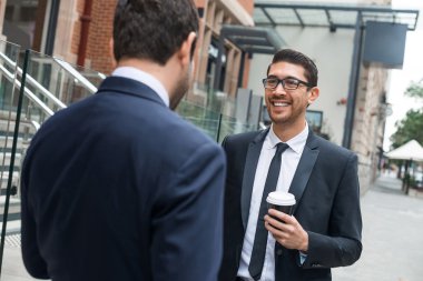 Kahve molası işadamları