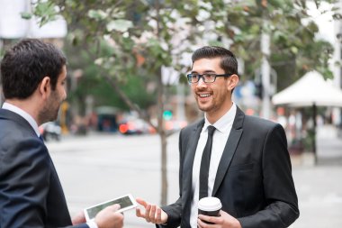 Kahve molası işadamları