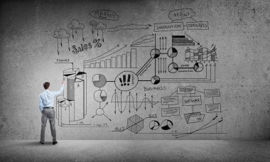 işadamı çizim infographs