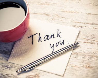 Peçeteye yazılan mesaj